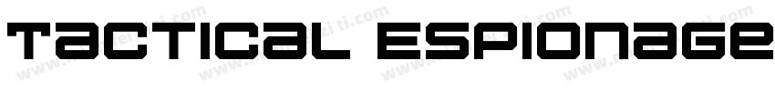 Tactical Espionage A字体转换